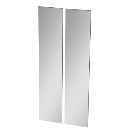 Двери с зеркалом СП "Мрамор" (2шт) 2122*440*40