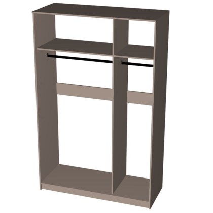 Корпус шкафа 3дв СП "Лаура" 1364*574*2147