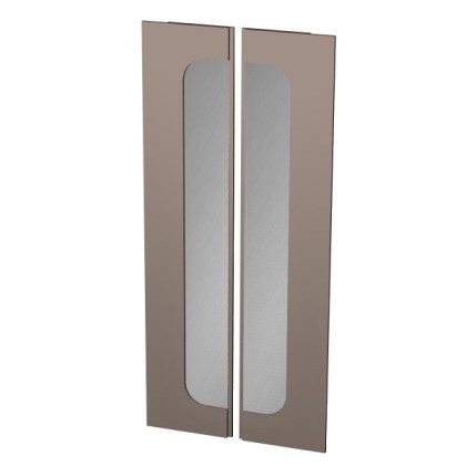 Дверь с зеркалом СП "Лаура" (2шт) 2024*440*64