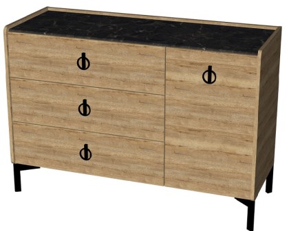 Комод 1200 СП "Мрамор" 1200*450*822