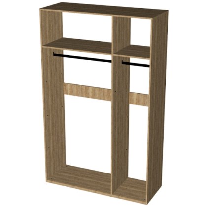 Корпус шкафа 3дв СП "Мрамор" 1335*522*2147