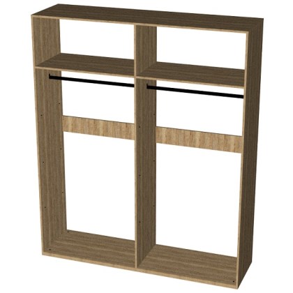 Корпус шкафа 4дв СП "Мрамор" 1779*522*2147