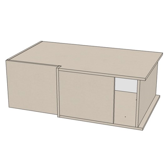 Антресоль угловая 